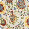 Edge Collections - 4' - Multicolor - Floral Round Area Rug for Indoor and Outdoor Spaces - 1 Piece